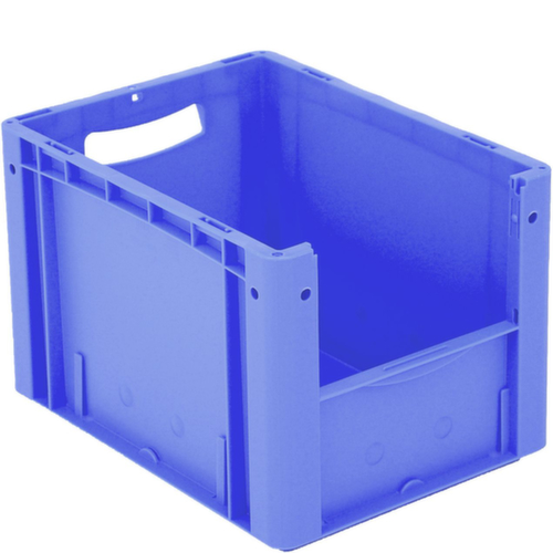BITO Conteneur de stockage visible Euronorm avec ouverture d'accès, bleu, HxLxl 270x400x300 mm