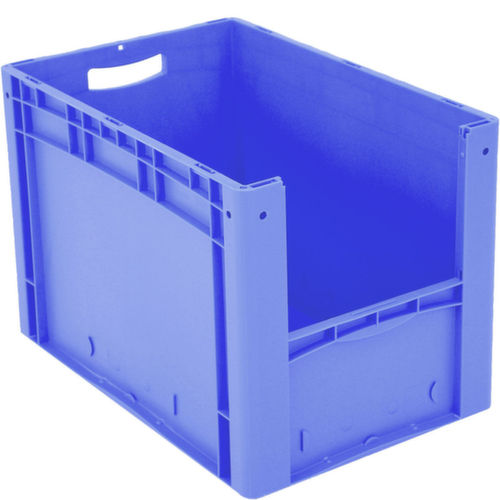 BITO Conteneur de stockage visible Euronorm avec ouverture d'accès, bleu, HxLxl 420x600x400 mm