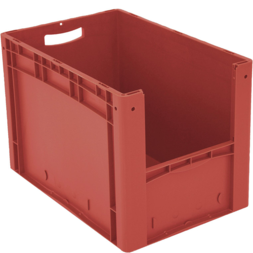 BITO Conteneur de stockage visible Euronorm avec ouverture d'accès, rouge, HxLxl 420x600x400 mm