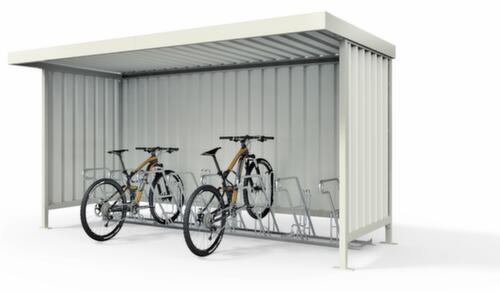 WSM Abri Leipzig avec 3 parois, rayonnage départ, largeur x profondeur 4300 x 2200 mm