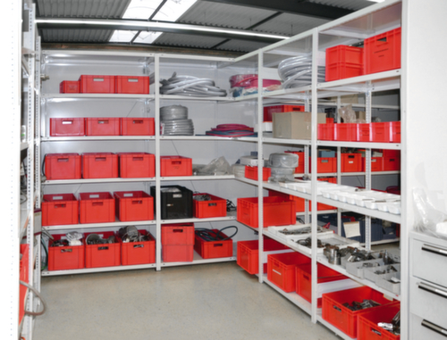 hofe système de rayonnages sans vis de conception standard, hauteur x largeur x profondeur 3000 x 1060 x 435 mm, 7 tablettes