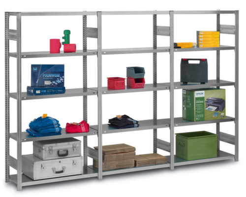 hofe Rayonnage à traverses type standard, hauteur x largeur x profondeur 2500 x 1310 x 635 mm, 6 tablettes