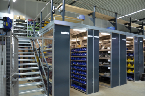 hofe Rayonnage à traverses type standard, hauteur x largeur x profondeur 2500 x 1310 x 635 mm, 6 tablettes