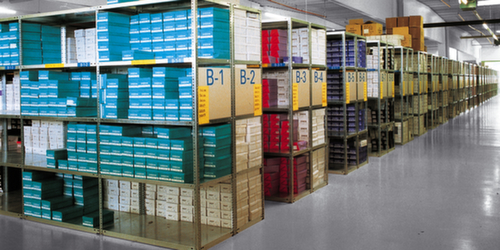 hofe Etagère à visser, 5 tablettes, RAL7035 gris clair