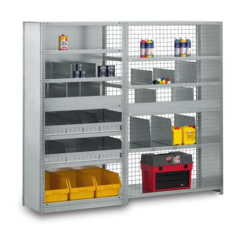 hofe Etagère à visser, 5 tablettes, RAL7035 gris clair