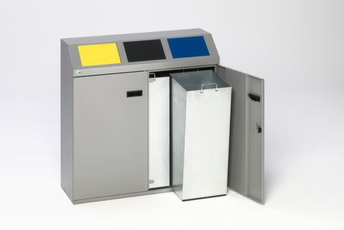 VAR Station de collecte de matières recyclables, 3 x 50 l