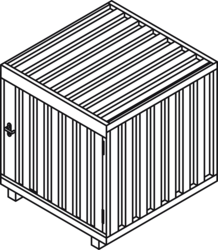 Säbu Box de stockage avec toit relevable