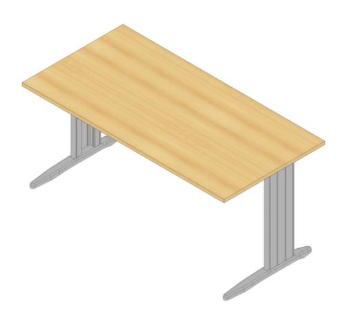 Quadrifoglio Bureau Practika avec piètement en C