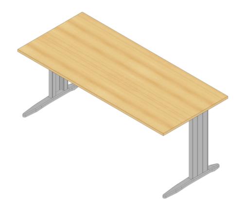 Quadrifoglio Bureau Practika avec piètement en C