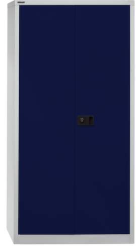Bisley Armoire de classement, 5 hauteurs des classeurs, gris clair/bleu Oxford