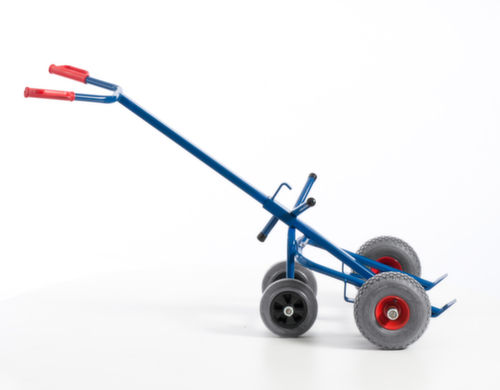 Rollcart Tambour avec roues de support, force 250 kg, air bandage