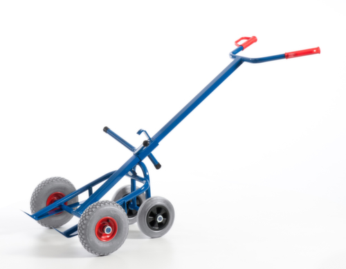 Rollcart Tambour avec roues de support, force 250 kg, air bandage