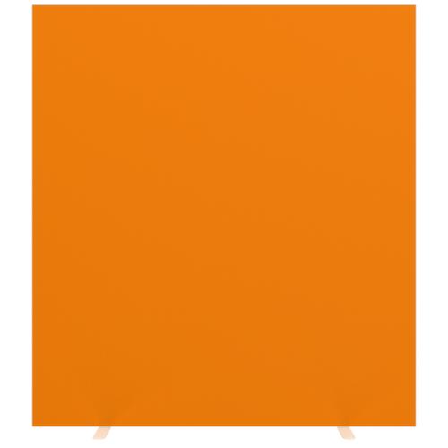 Paperflow Cloison avec revêtement en tissu sur deux côtés, hauteur x largeur 1740 x 1600 mm, paroi orange