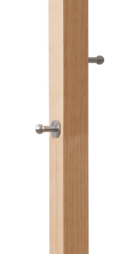 Paperflow Portemanteau easyCloth en bois, avec 6/2 crochets, nature/orange