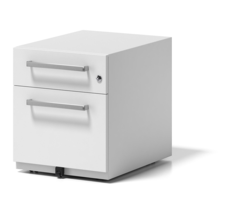 Bisley Conteneur à roulettes Note avec tiroir HR, 1 tiroir(s), blanc signalisation/blanc signalisation