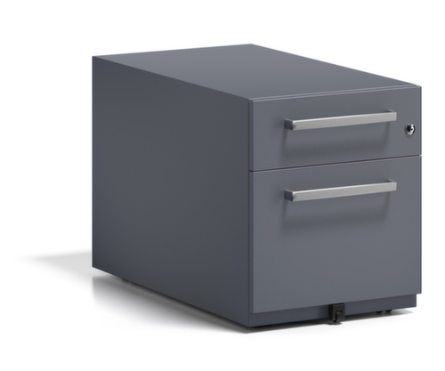 Bisley Conteneur à roulettes Note avec tiroir HR, 1 tiroir(s), anthracite/anthracite
