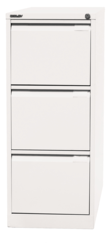 Bisley Armoire pour dossiers suspendus, 3 extensions, blanc signalisation/blanc signalisation
