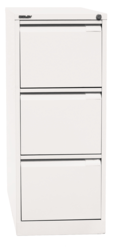 Bisley Armoire pour dossiers suspendus, 3 extensions, blanc signalisation/blanc signalisation