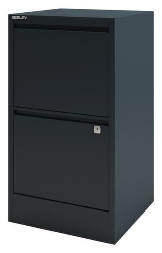 Bisley Armoire pour dossiers suspendus Home Filer, 2 extensions, anthracite/anthracite