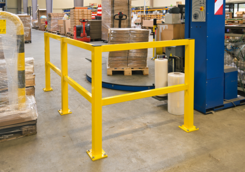 Moravia Système de rambarde pour protection anticollision BLACK BULL S-Line, Barres horizontales, longueur 2000 mm