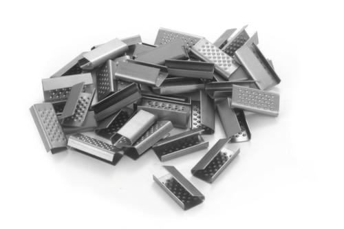 Chapes métalliques en métal, pour largeur de feuillard 12 - 13 mm