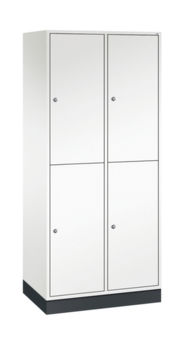 C+P Armoire vestiaire grand volume à deux niveaux Intro, largeur de compartiment 360 mm