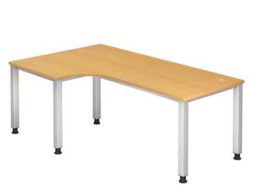 Bureau d'angle Sina avec piètement 4 pieds