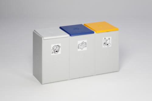 VAR Caisson de tri sélectif, 3 x 60 l