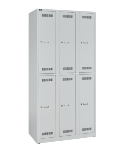 Bisley Armoire vestiaire à deux niveaux Light, largeur de compartiment 300 mm