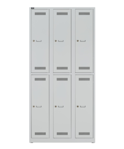 Bisley Armoire vestiaire à deux niveaux Light, largeur de compartiment 300 mm