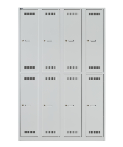 Bisley Armoire vestiaire à deux niveaux Light, largeur de compartiment 300 mm