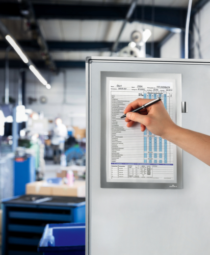 Durable Cadre magnétique DURAFRAME® MAGNETIC NOTE, DIN A4, face arrière magnétique