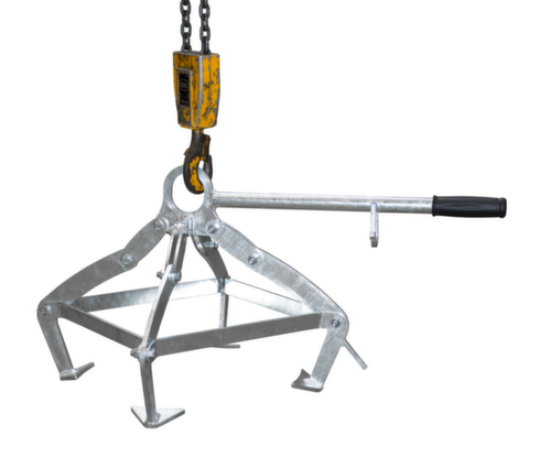 Bauer Pince à fûts pour fûts de 120/220 litres pour fûts en plastique, charge vertical