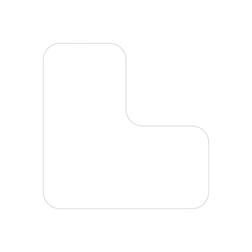 EICHNER Symbole à coller, forme en L, blanc