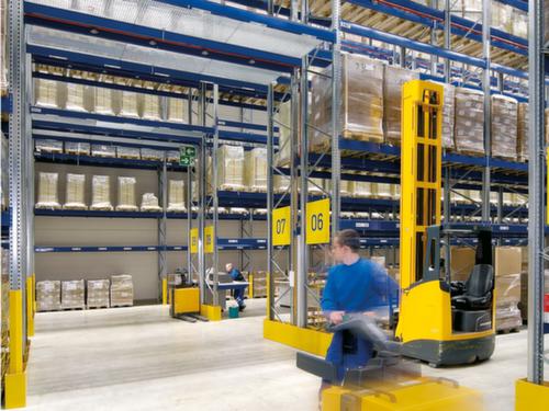 Rayonnage à palettes pour 15 palettes, largeur 2800 mm, 5 niveaux de stockage