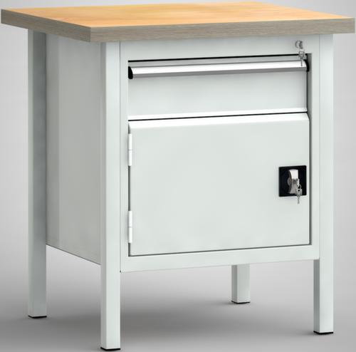 KLW Lutz Établi avec panneau multiplis, 1 tiroir, 1 armoire