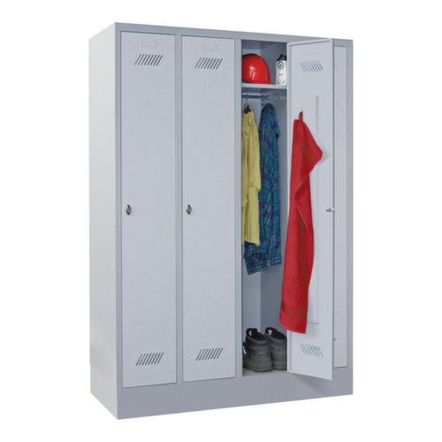 PAVOY Armoire vestiaire Basis avec 4 compartiments, largeur de compartiment 300 mm