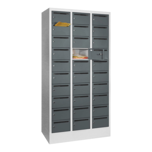 PAVOY Armoire de distribution du courrier Basis, 30 compartiments