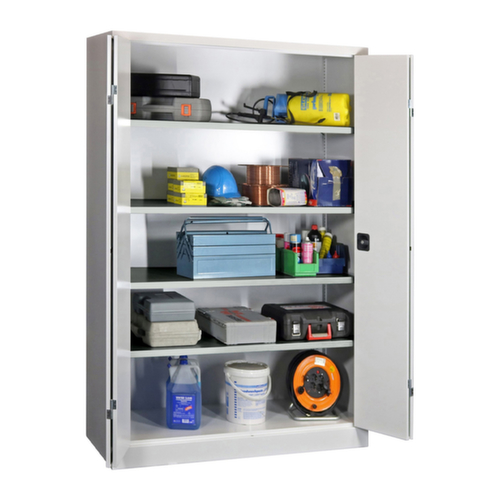 PAVOY Armoire à portes pliantes grand espace Basis en tôle d'acier