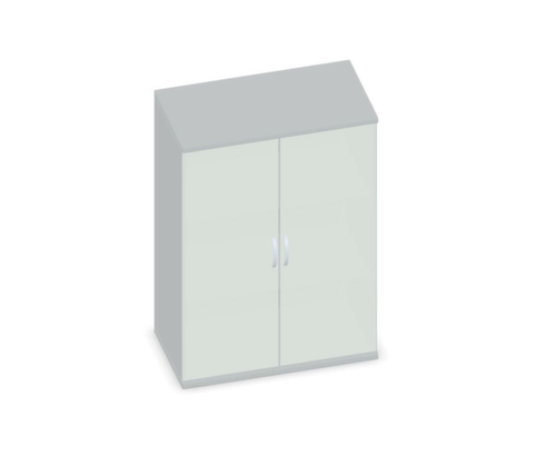 Gera Armoire à portes vitrées Pro, 3 hauteurs des classeurs