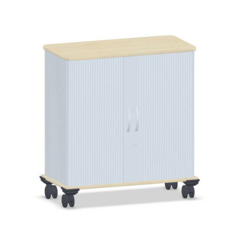 Gera Armoire à rideaux transversaux Pro, 2 hauteurs des classeurs