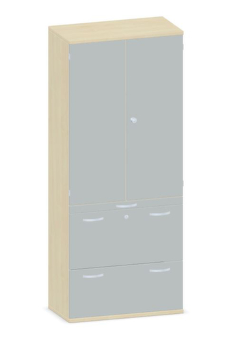 Gera Armoire combinée Pro, 3 hauteurs des classeurs