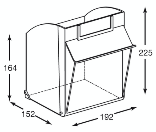 Armoire à tiroirs avec bacs repliables, 80 bacs, transparent