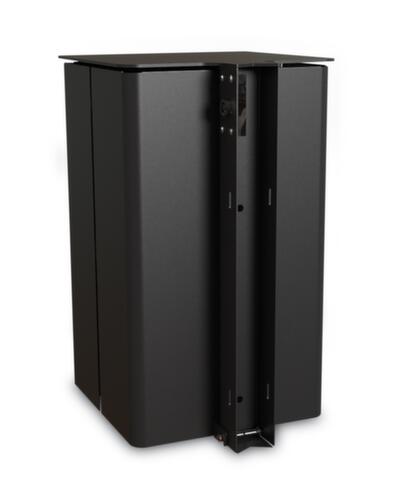 Cendrier poubelle avec toit de protection, RAL5013 bleu cobalt