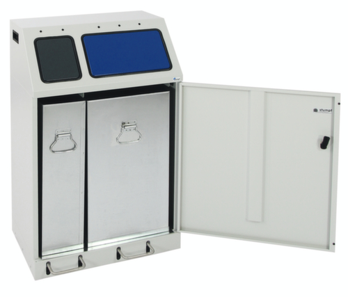 stumpf Station de collecte de matières recyclables compacte Duplex, capacité 1x30 l/1x60 l