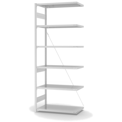 hofe Panneau d'extension pour le rayonnage sans vis, hauteur x largeur x profondeur 2500 x 1010 x 535 mm, 6 tablettes