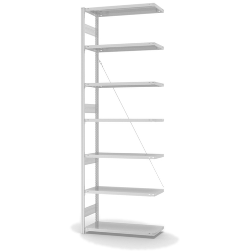 hofe Panneau d'extension pour le rayonnage sans vis, hauteur x largeur x profondeur 3000 x 1010 x 435 mm, 7 tablettes