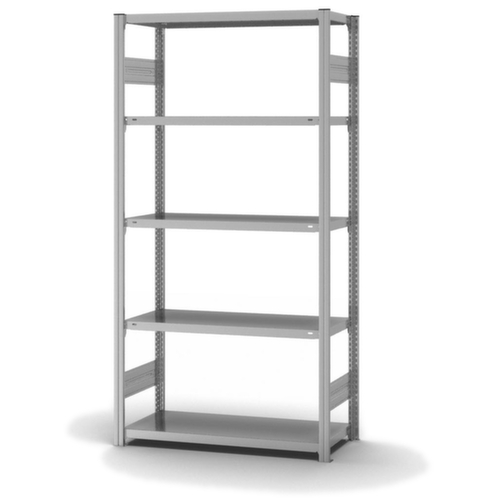 hofe Rayonnage à traverses type standard, hauteur x largeur x profondeur 2000 x 1060 x 435 mm, 5 tablettes