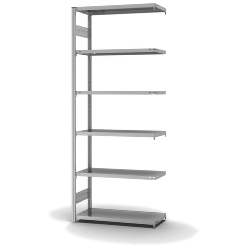 hofe Rayonnage à traverses type standard, hauteur x largeur x profondeur 2500 x 1010 x 435 mm, 6 tablettes