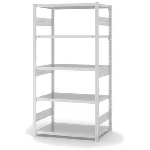 hofe Rayonnages en treillis dans la construction lourde, hauteur x largeur x profondeur 2000 x 1060 x 635 mm, 5 tablettes